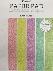 Papierblock A5 Glitter Pastell Essentials